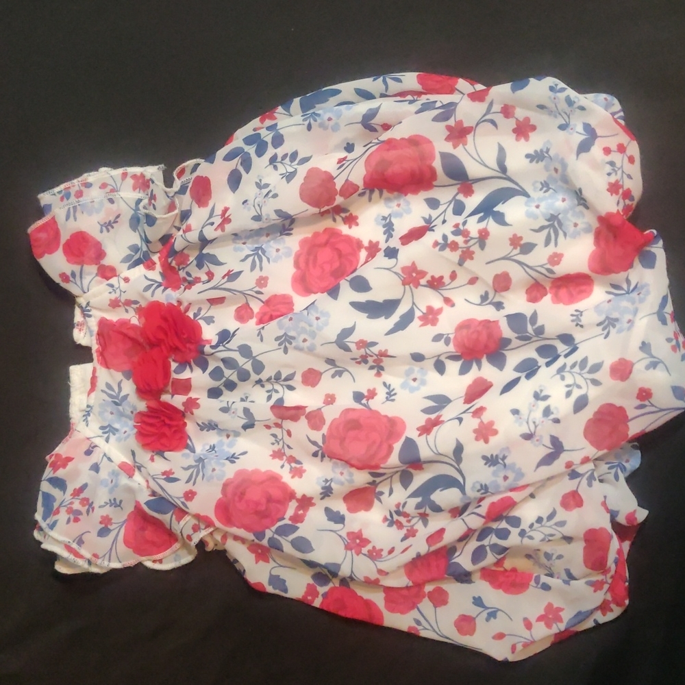 FLORAL GIRL ROMPER ♥️|🤍|💙